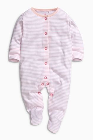 Pink Sleepsuits Four Pack (0mths-2yrs)